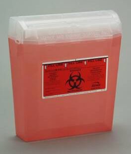 Sharps Container Wall Safe® 8 H X 11 L X 4-1/4 W .. .  .  